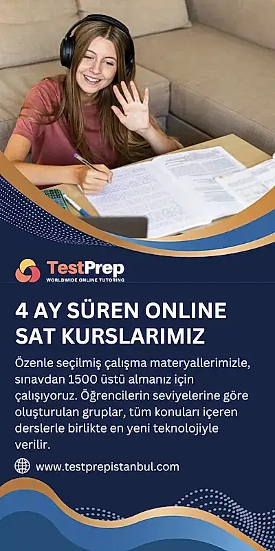 SAT Kurs Takvimi |&nbsp; Her Sınavdan 4 Ay Önce Kurs Açıyoruz